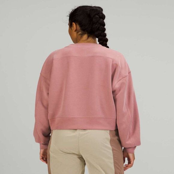 🌟 LULULEMON SOFTSTREME PERFECTLY OVERSIZED CROPPED CREW NECK SWEATER 🌟 - Picture 4 of 4